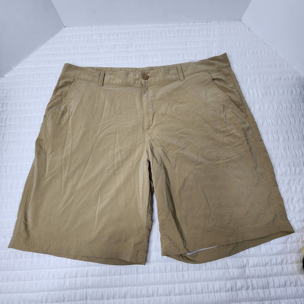 Columbia Omni-Wick Men's Sz 42 Khaki Lightweight Shorts Stretch